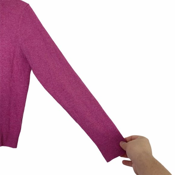 Boden Cora Turtleneck Sweater Pullover Pink Large - Picture 7 of 9
